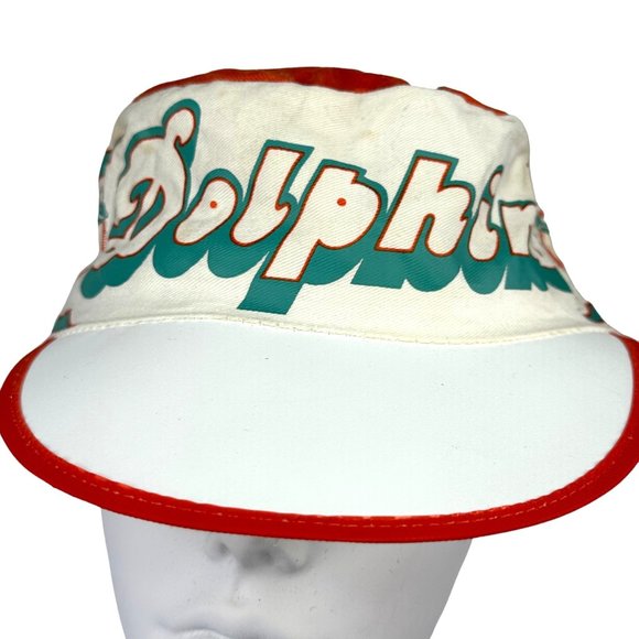 Vintage Miami Dolphins Painters Cap NFL Football Flat Top Baseball size M/L USA - Picture 8 of 16